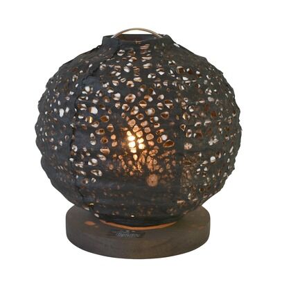 日本製和紙照明 和風照明テーブルランプ BK Φ160mm×H165mm B-10 1