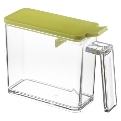 アクア 調味料ストッカー S グリーン 幅5.5×奥行15×高さ11cm 1