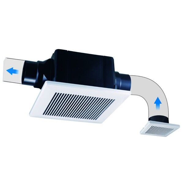 天井用(ダクト式) 2室同時換気 横格子パネル.風量強弱