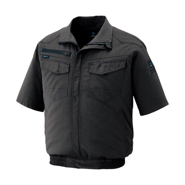 空調服用半袖ブルゾン(空調服TM) チャコール 5L AZ2998-014-5L 1点