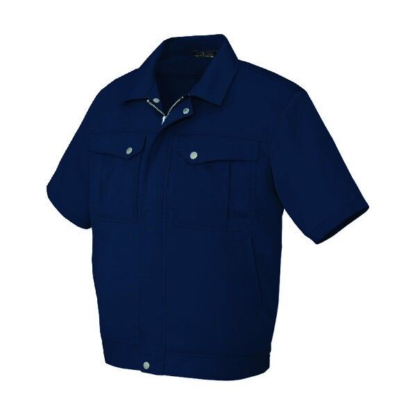 半袖ブルゾン（男女兼用） 008ネイビー LL 5661 1