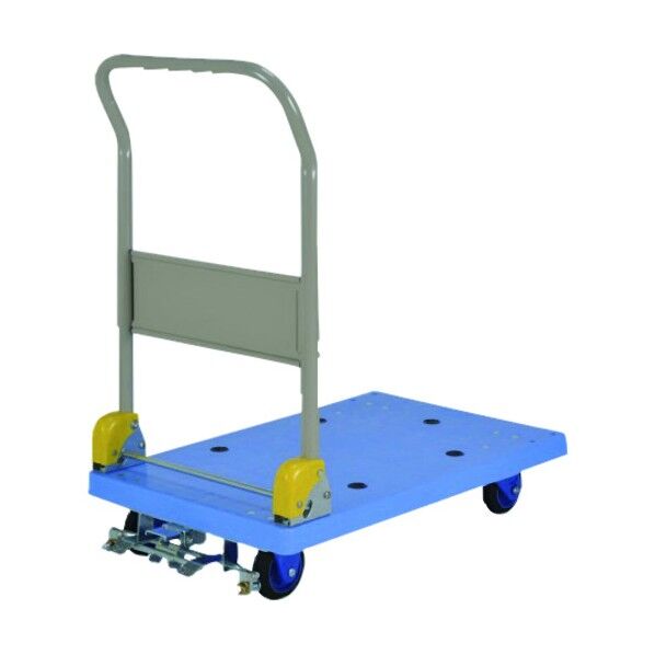 樹脂製ポータブルカー 折り畳みハンドル式ブレーキ付