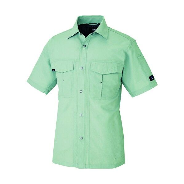 半袖シャツ(男女兼用)アジトブロスナインAZ1637-005アースグリーンLL 005アースグリーン LL 1637 1