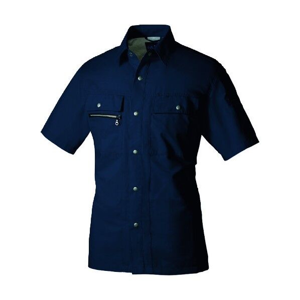 アジトマックス 半袖シャツ 008ネイビー LL 3437 1