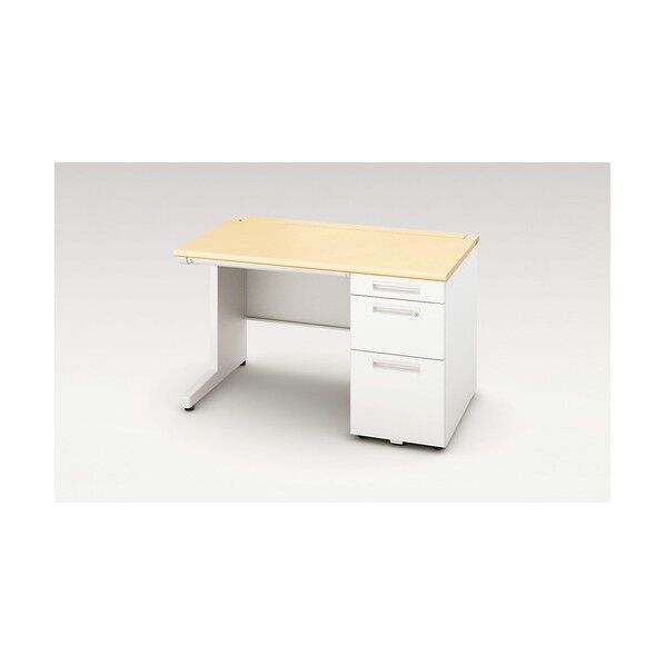 片袖デスク ロングレール仕様 XEHH127K-WS 1点