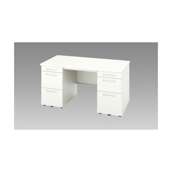 両袖デスク (B4・A4タイプ) XEHH157BG-WH 1点