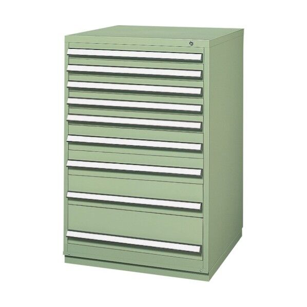 重量工具キャビネット W750×D720×H1140 引出し9段 KCH-1000E 1点