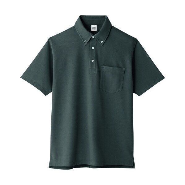 超消臭 半袖ビズポロ 23チャコール S A-147-23-S 1点