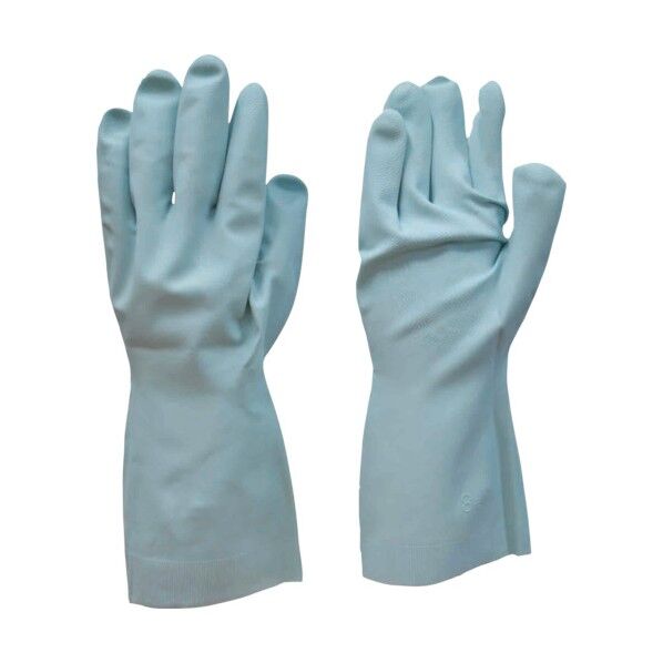 ワークハンズN-131天然ゴム薄手Mブルー 13 x 26 x 1 cm 6783 1点