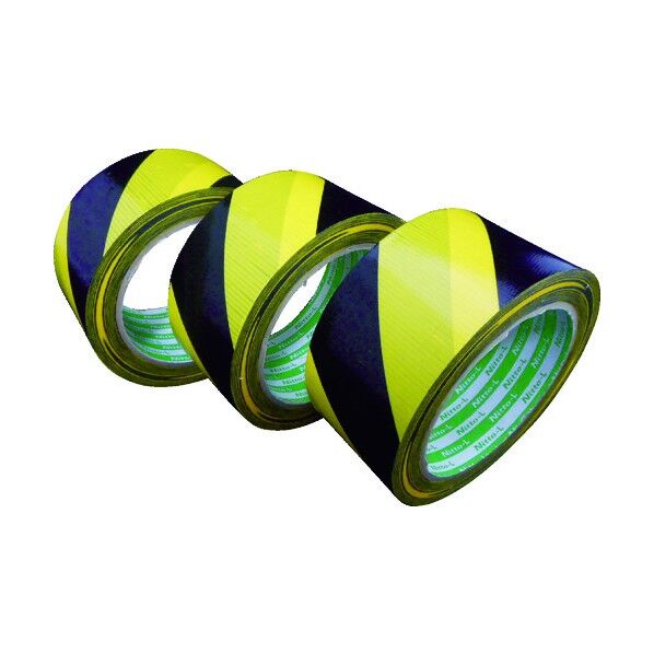 日東エルマテ プリント養生テープ P-YB 50mmX25M イエロー/ブラック