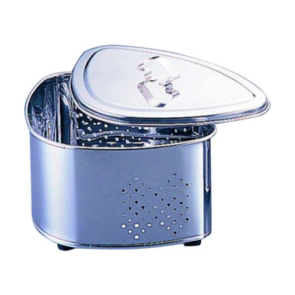 18-0抗菌ステンレス 蓋付三角コーナー CK-114 JSV33 1個