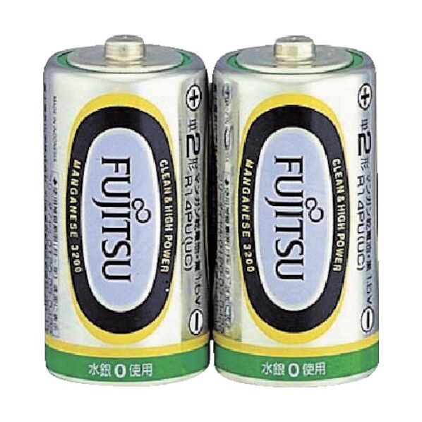 富士通 マンガン黒乾電池 26 x 51 x 50 mm R14PUC(2S)...