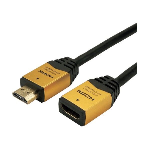ホーリック HDMI延長ケーブル 1m ゴールド HDM10-948FM HDM10-948FM 1点