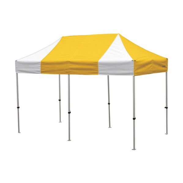 かんたんてんと 1.8m×3.6mスチール&アルミ複合フレーム 黄白 KA/2W-YW 1点