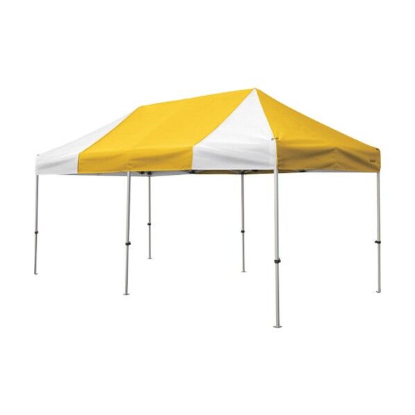 かんたんてんと 2.4m×4.8mオールアルミフレーム 黄白 KA/5WA-YW 1点