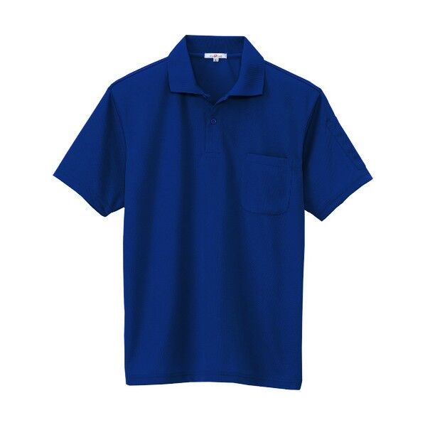 吸汗速乾（クールコンフォート）ペン差し付半袖ポロシャツ（男女兼用） 008ネイビー 6L 10601 1