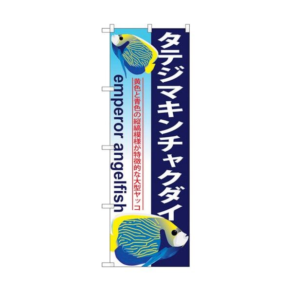 のぼり旗 タテジマキンチャクダイ No.GNB-578 W600×H1800 6300014957 1点