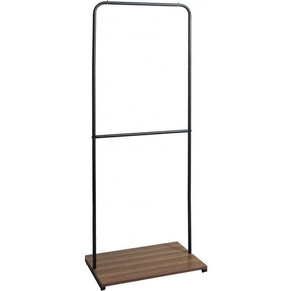 ダブルハンガーラック liten(リーテン) ブラック 幅60×奥行き40×高さ170cm AR-HA02_BK 1個
