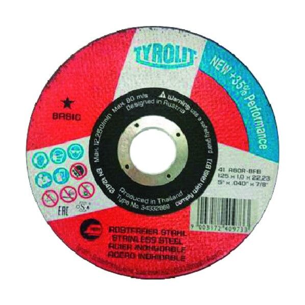 切断砥石 ベーシックタイプ 125X1X22.23mm