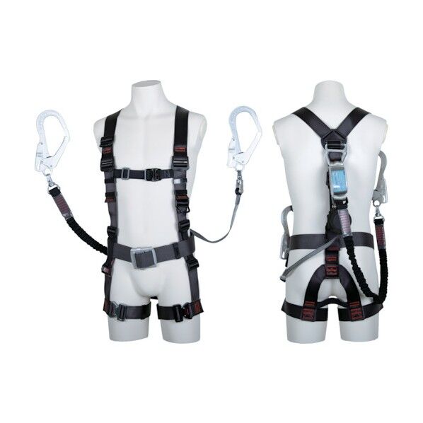 飛燕ハーネス (ワン・ハンド巻取式＋伸縮性ランヤードタイプ)