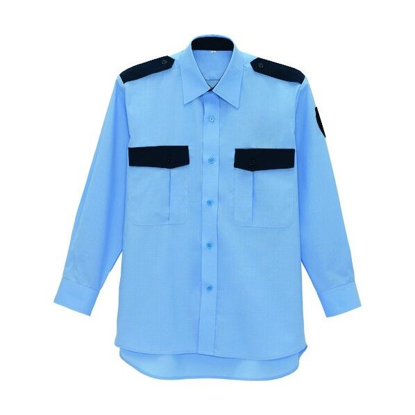 長袖シャツ 037ライトサックス LL 67035 1