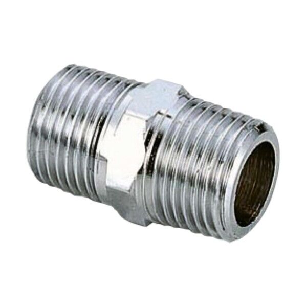 両テーパニップル(黄銅) Rねじ×Rねじ