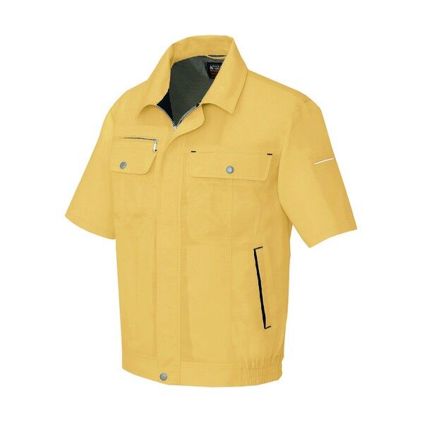 半袖ブルゾン(男女兼用)AZ5561-019イエロー×ブラック4L 019イエロー×ブラック 4L 5561 1