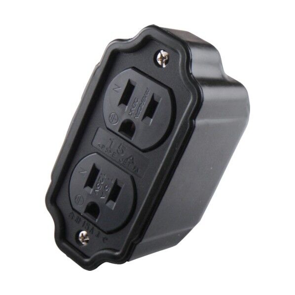 平刃形 ダブルコネクタボディ 接地2P15A125V