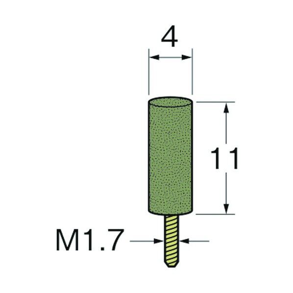 ラビン砥石(一般用)ネジ込み式ロングシャンク R4864 10個