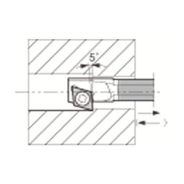 引き加工用超硬防振バー C-SJZC
