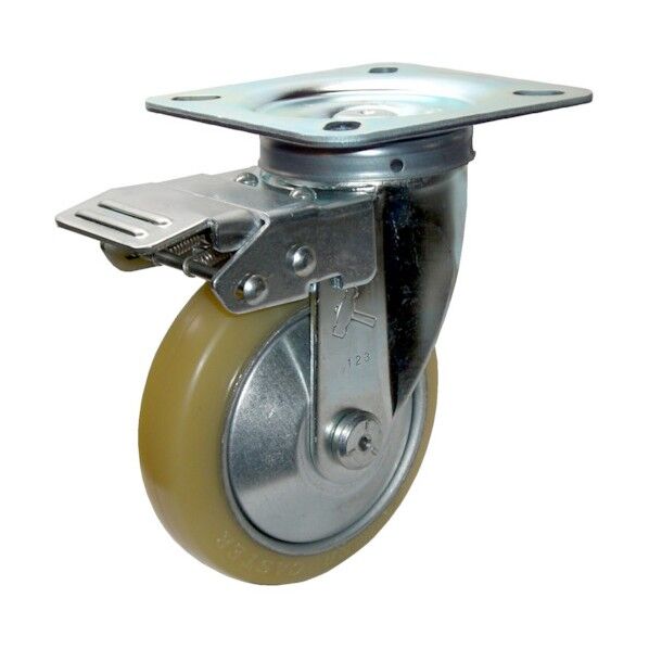 400Sシリーズ方向規制自在ウレタン車100mm 平戸車 400FASURB100 1個