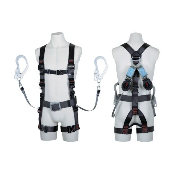 飛燕ハーネス (ワン・ハンド巻取式ランヤード2本タイプ)