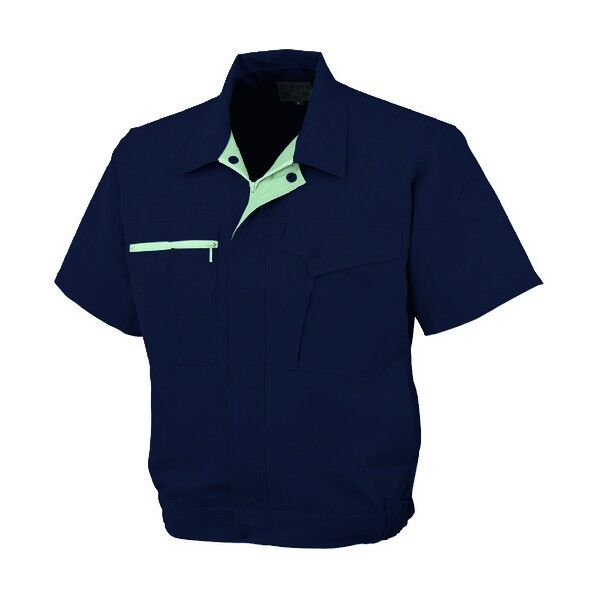 半袖ブルゾンK-1200 1 ネイビー LL K-1200-1-LL 1点