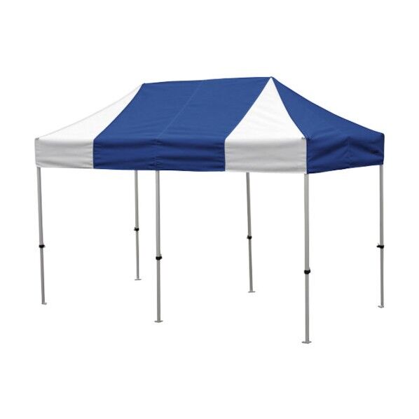 かんたんてんと 1.8m×3.6mスチール&アルミ複合フレーム 青白 KA/2W-BW 1点