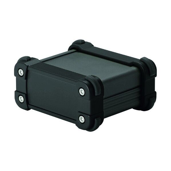 コーナーガード付アルミケースIP65防水タイプ ブラック EXW9-6-13BB 1点