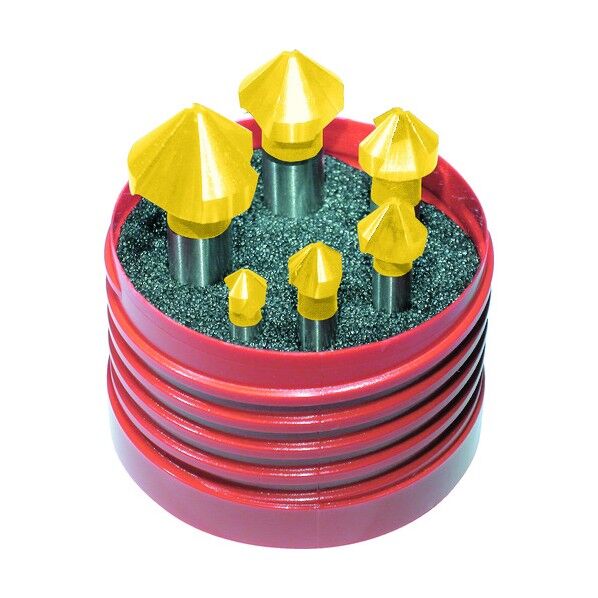 チタンコーティングカウンターシンク6本セット