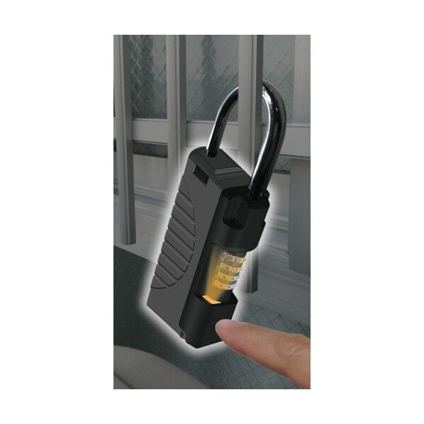 キーストックハンディ(LED付)キーストック‐3 可変式ダイヤル錠 182×65×34mm 302103 1個