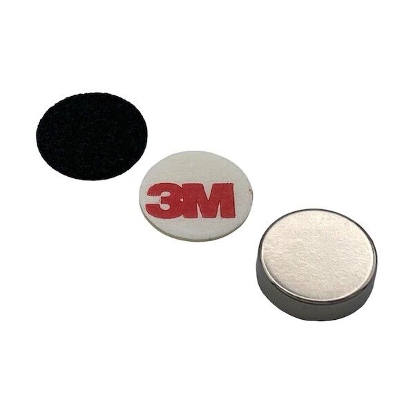 ネオジム磁石 Φ15-3 両面テープ・ゴム付 NMTR15-3   1点