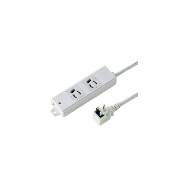 工事物件タップ 抜け止めコンセント L型プラグ