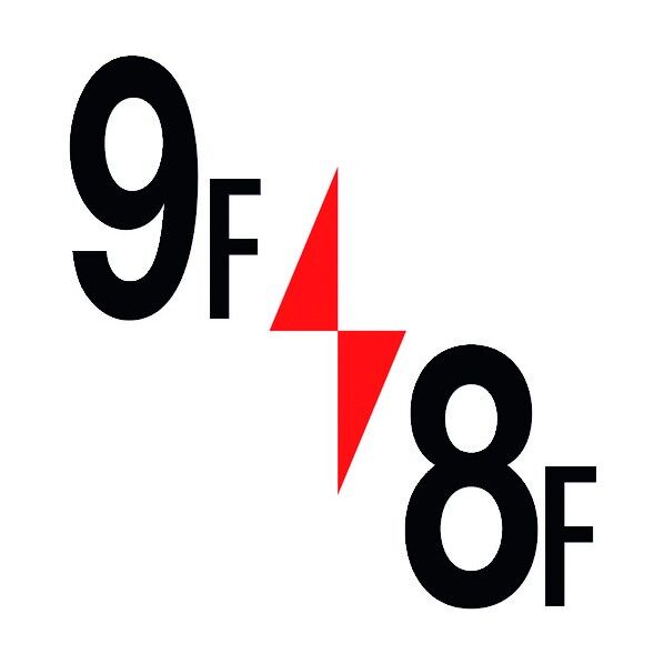 グリーンクロス ロフト階数表示板300角 9F/8F 6300000462 1個