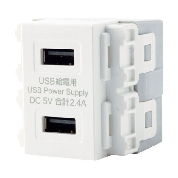 JAPPY USBコンセント×2 USB-R3701W-JP 1
