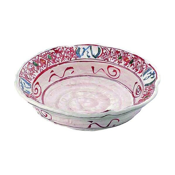 エムズジャパン 赤絵雪月花9.0大皿 深 B03-33 ROO3601 1個