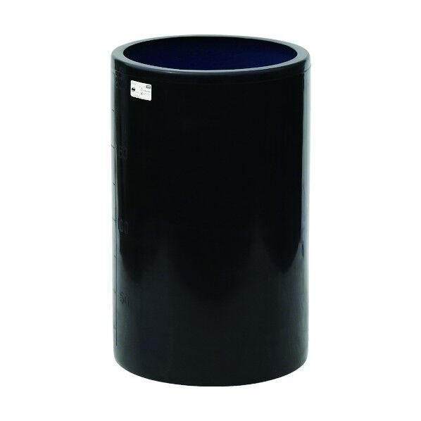 MH型 開放円筒型容器200L ブラック MH-200-BK 1点