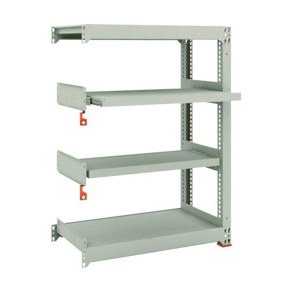 M3型中量ボルトレス棚 2段 2段スライド 連結型