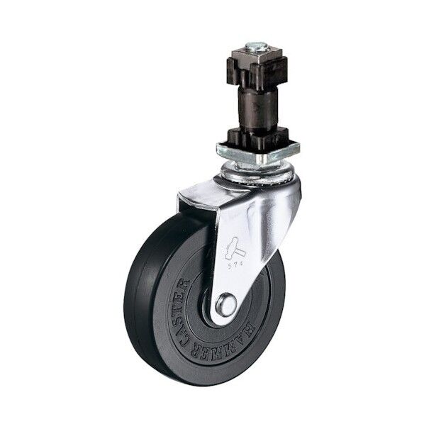 ENシリーズ自在ゴム車65mm 平戸車 4204ENR65 1個