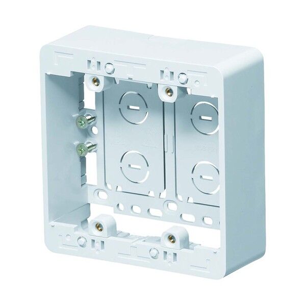 深形モール用スイッチボックス Fタイプ 2ケ用深形