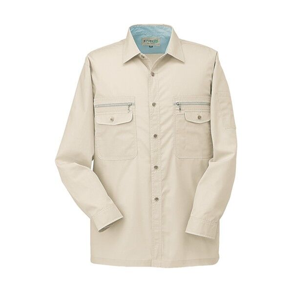 長袖シャツP-8898 5アイボリー