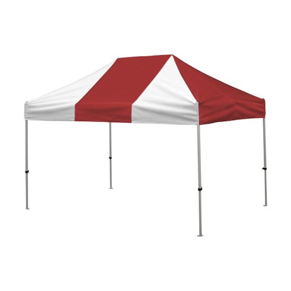 かんたんてんと 2.4m×3.6mオールアルミフレーム 赤白 KA/4WA-RW 1点