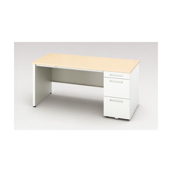 片袖デスク(ロングレール仕様 XEHH167HP-WS 1点