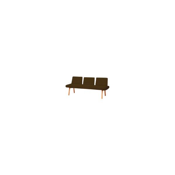 ※法人専用品※プラス 40347)LS-5000 3人掛け 肘なし LS-5330N DBR 1点